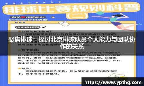 聚焦排球：探讨北京排球队员个人能力与团队协作的关系
